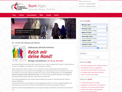 Screenshot: Internetseite www.emk-allgaeu.de